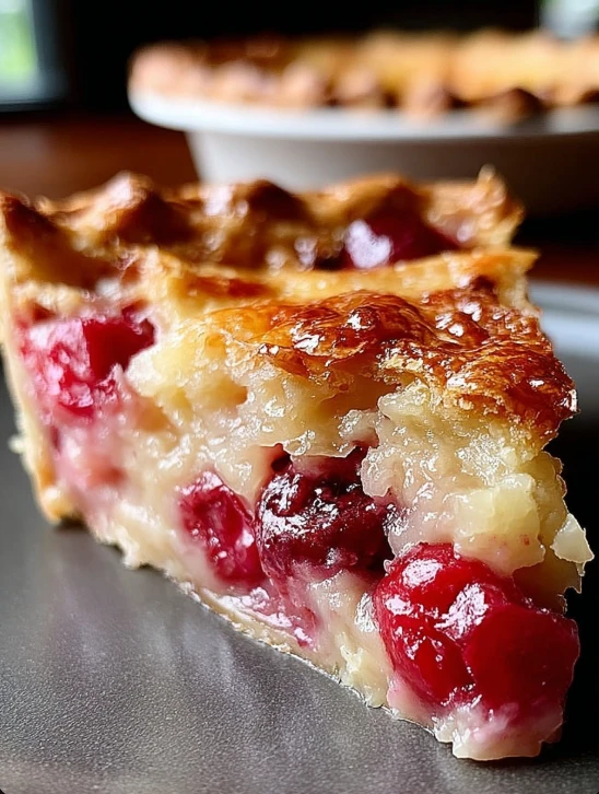 Strawberry Rhubarb Custard Pie