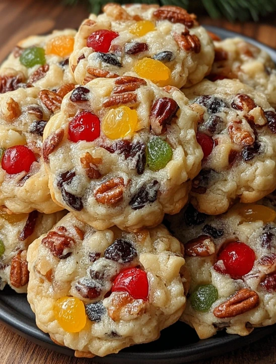 Sweet Fruitcake Cookies
