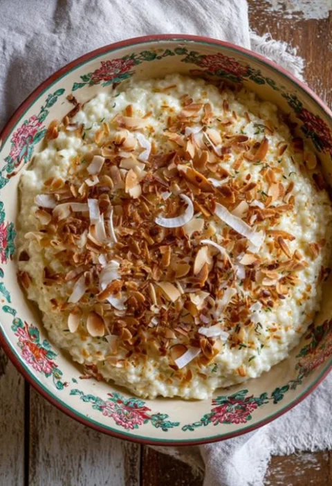 Toasted Coconut Rice Pudding
