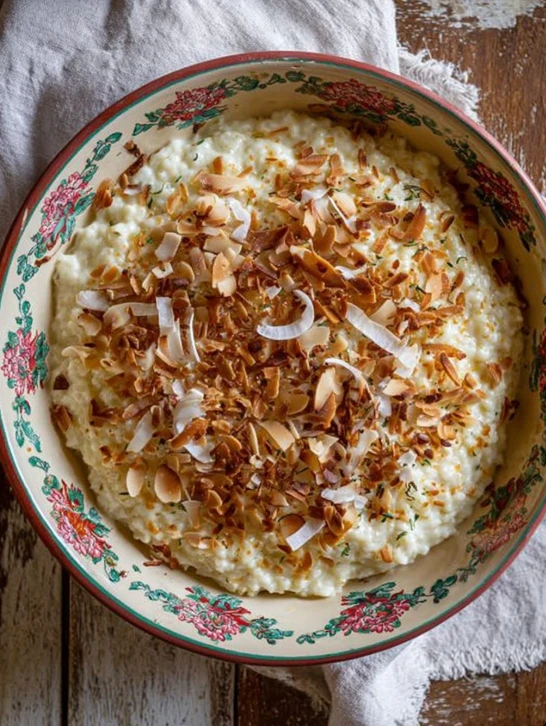Toasted Coconut Rice Pudding