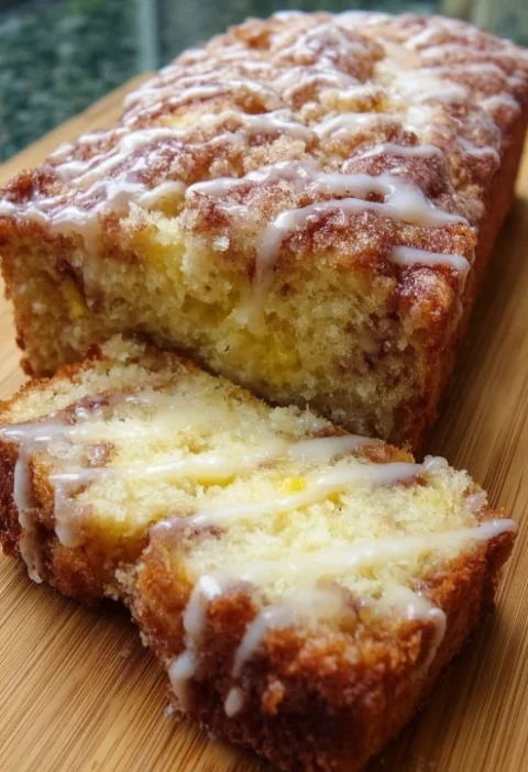 Warm Sundaystyle Cinnamon Swirl Apple Fritter Bread