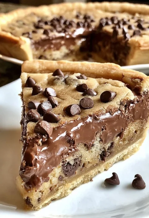 Winter Comfort Chocolate Chip Cookie Dough Pie