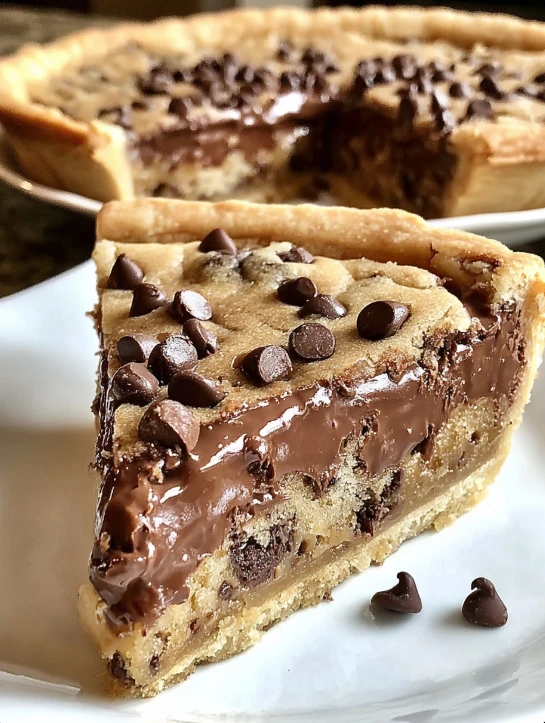 Winter Comfort Chocolate Chip Cookie Dough Pie