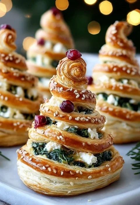 Winter Comfort Spinach Feta Recipe Christmas Spinach Feta Cranberry Trees Easy Spinach Cranberry Feta Pastry Homemade Spin...
