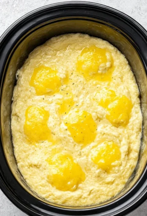 3ingredient Slow Cooker Lemon Spoon Cake