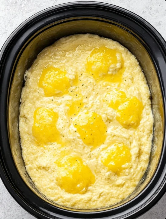 3ingredient Slow Cooker Lemon Spoon Cake