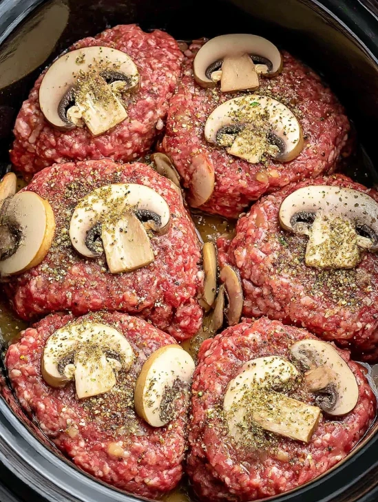 4ingredient Slow Cooker Salisbury Steak