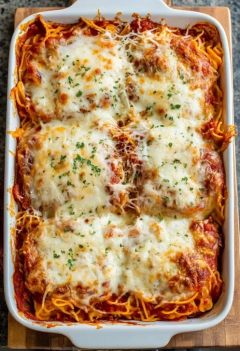 5ingredient Chicken Parm Casserole