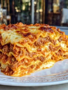 Aunt Betty’s Homestyle Beef Lasagna
