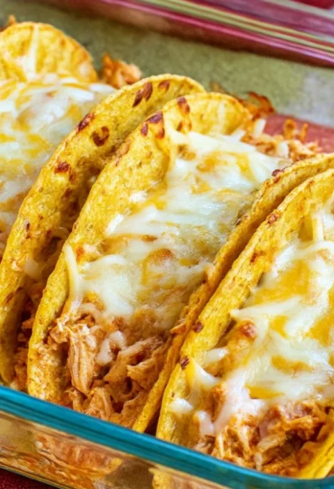 Baked Cream Cheese Chicken Tacos