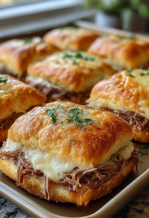 Baked French Dip Biscuits
