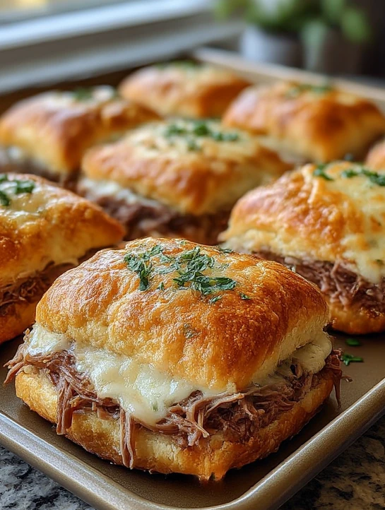Baked French Dip Biscuits