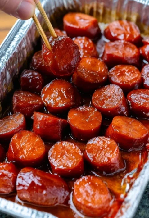 Candied Kielbasa Bites