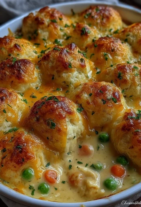 Cheddar Bay Chicken Cobbler