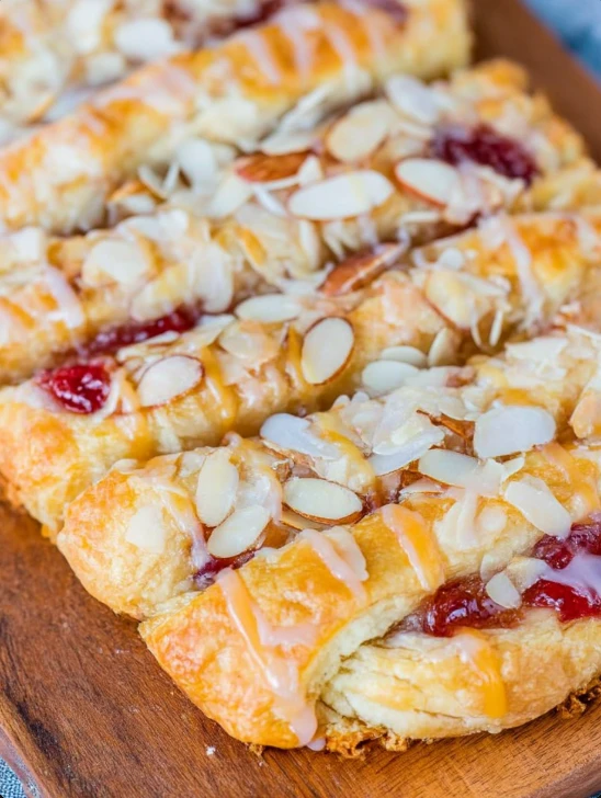 Cherry Almond Danish Coffee Cake