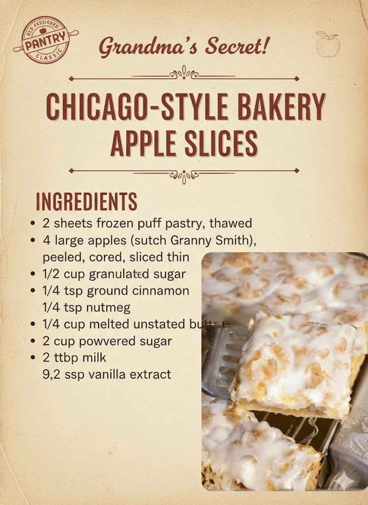 Chicago-Style Bakery Apple Slices