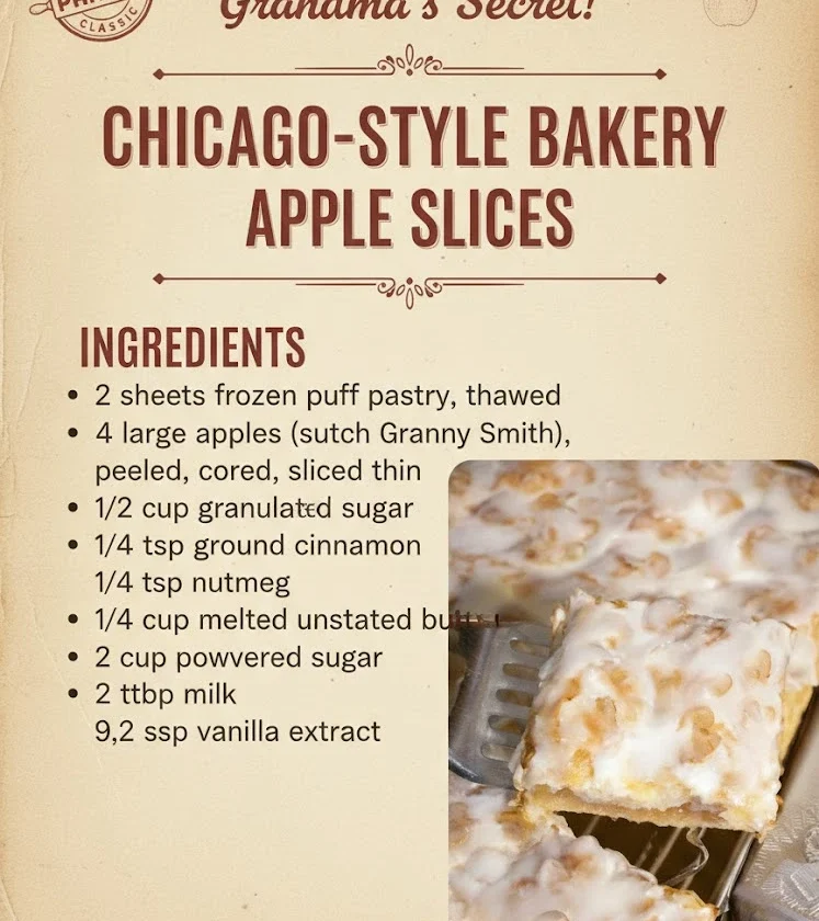 Chicagostyle Bakery Apple Slices