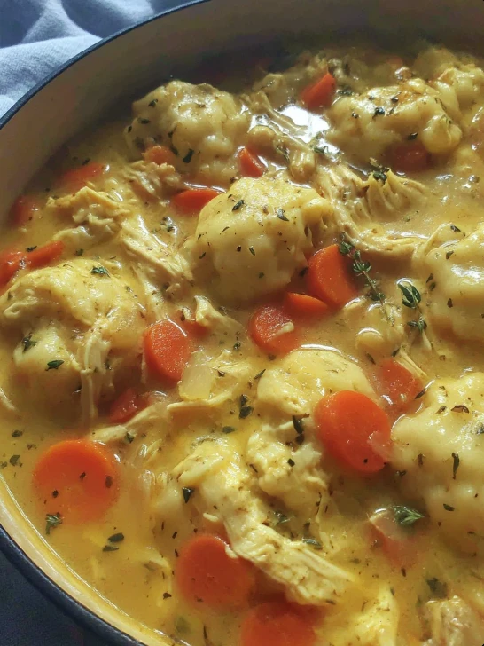 Classic Chicken Dumplings Soup