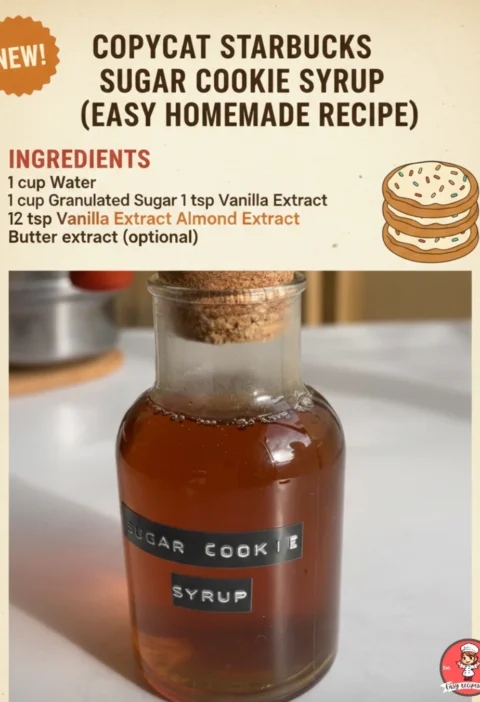 Copycat Starbucks Sugar Cookie Syrup Homemade Recipe