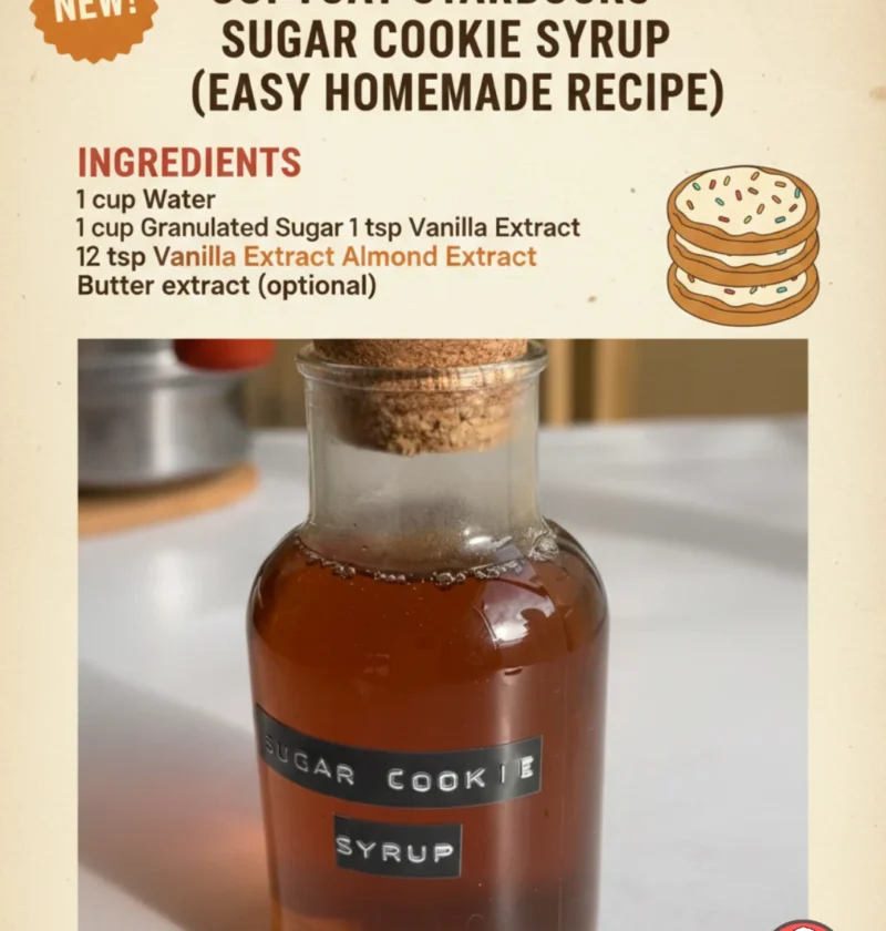 Copycat Starbucks Sugar Cookie Syrup Homemade Recipe