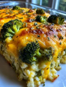 Cozy Grandma’s Broccoli Cheese Rice Casserole