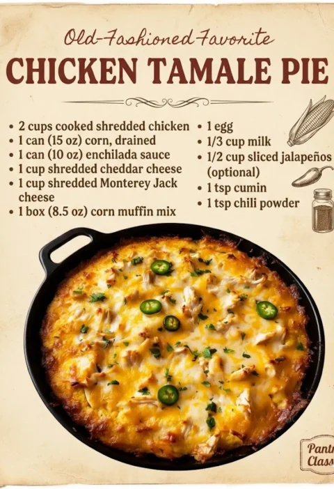 Cozy Grandmas Chicken Tamale Pie