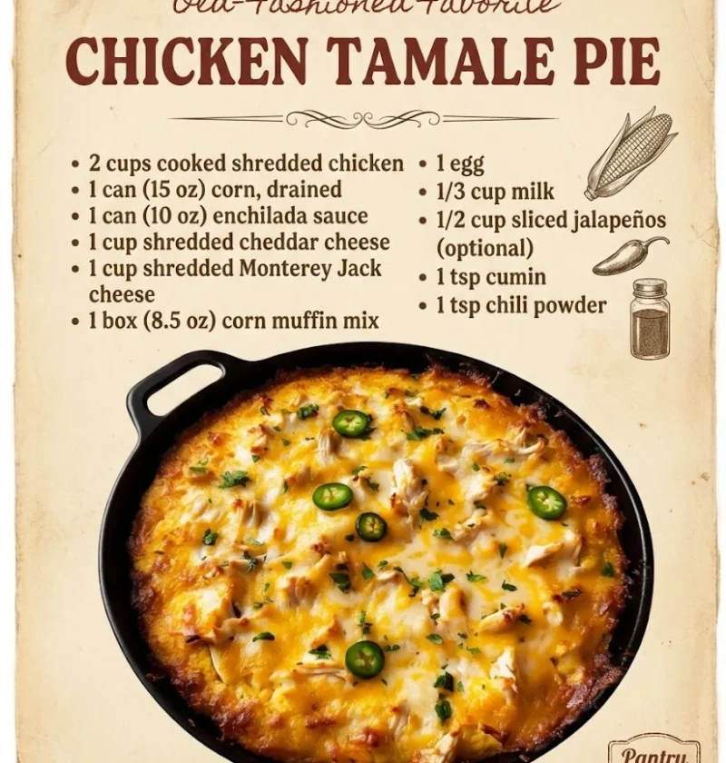 Cozy Grandmas Chicken Tamale Pie