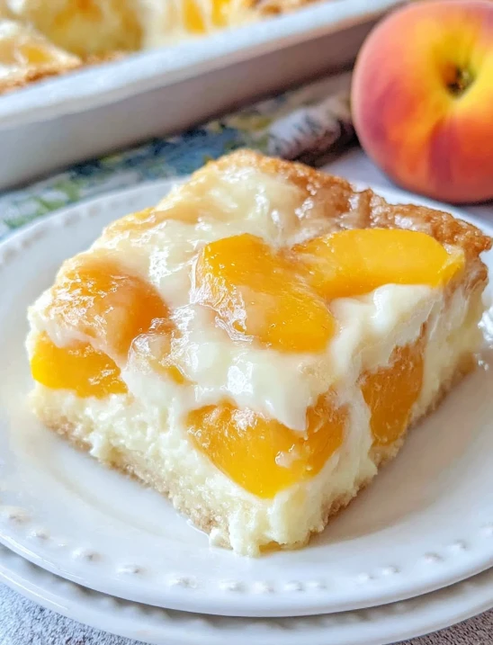 Cozy Grandma’s Peaches and Cream Bars