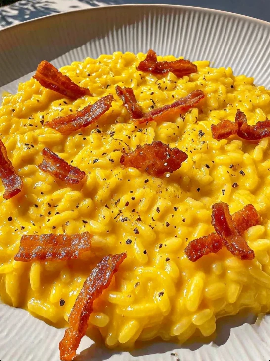 Cozy Grandma’s Risotto Carbonara