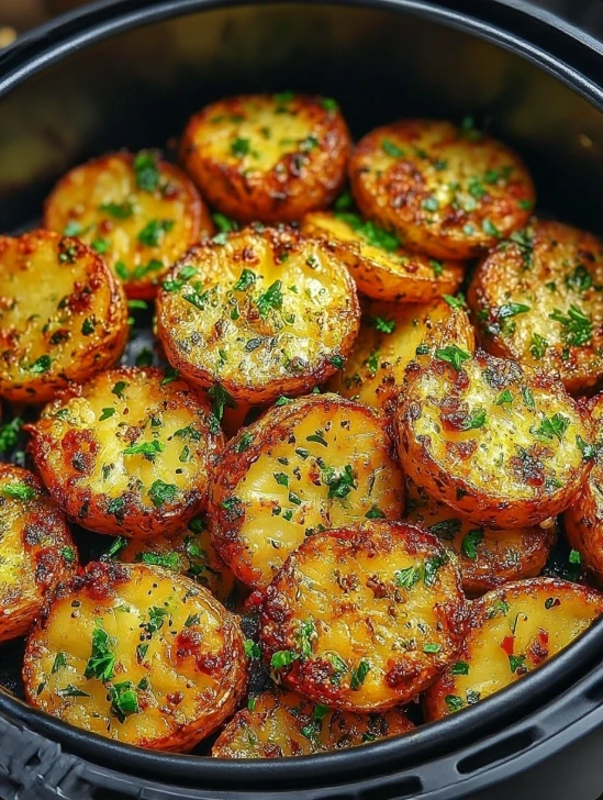 Crispy Air Fryer Sliced Potatoes
