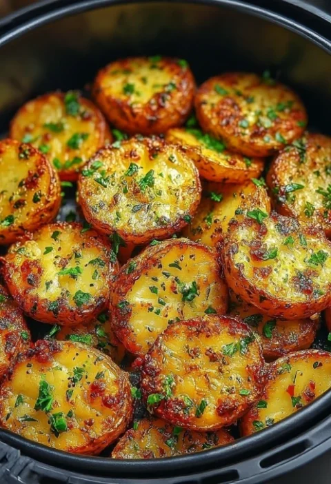 Crispy Air Fryer Sliced Potatoes