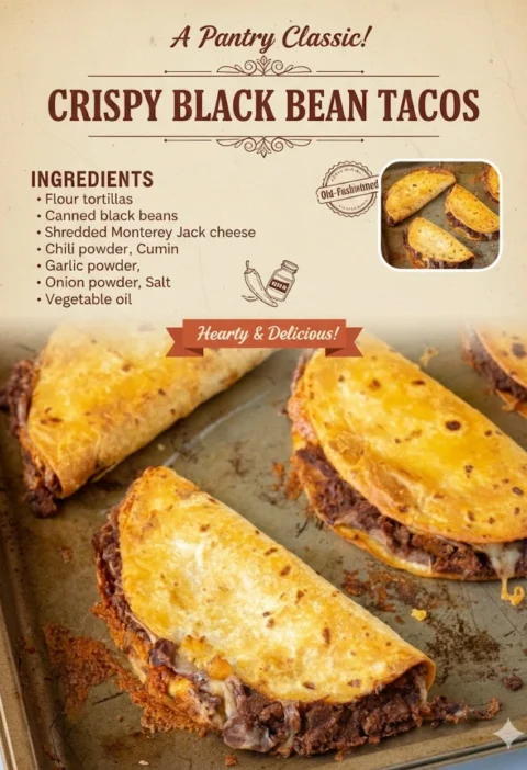 Crispy Black Bean Tacos