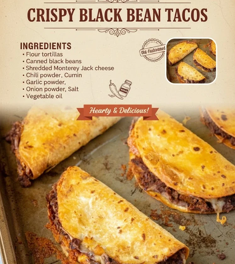 Crispy Black Bean Tacos