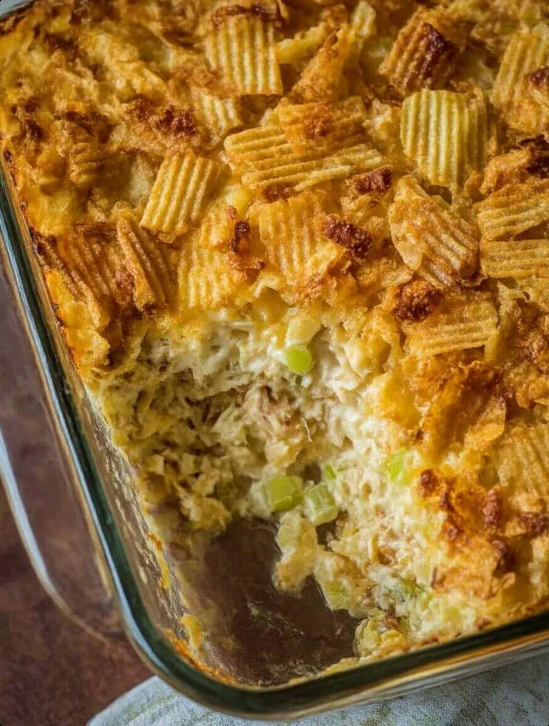 Crispy Chicken Salad Casserole