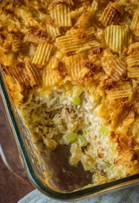Crispy Chicken Salad Casserole