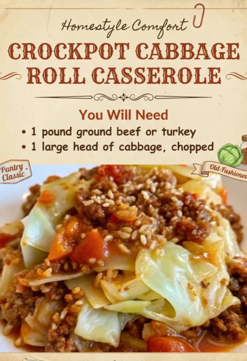 Crockpot Cabbage Roll Casserole