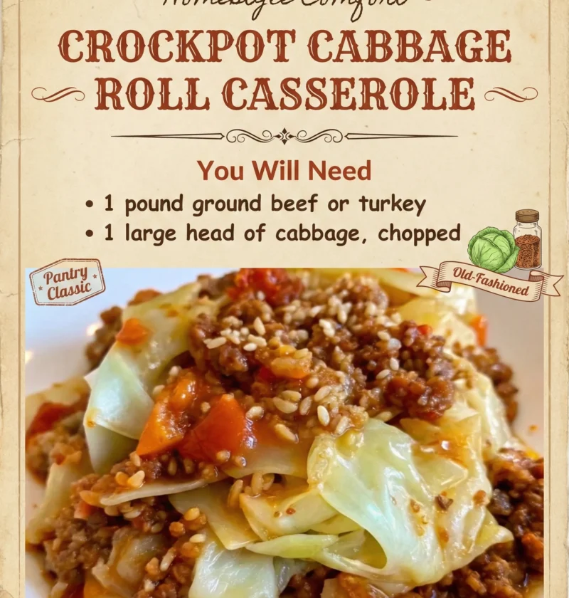 Crockpot Cabbage Roll Casserole