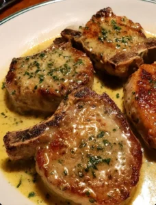 Garlic butter juicy pork chops