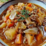 Creamy Garlic Alfredo with Tender Cabbage