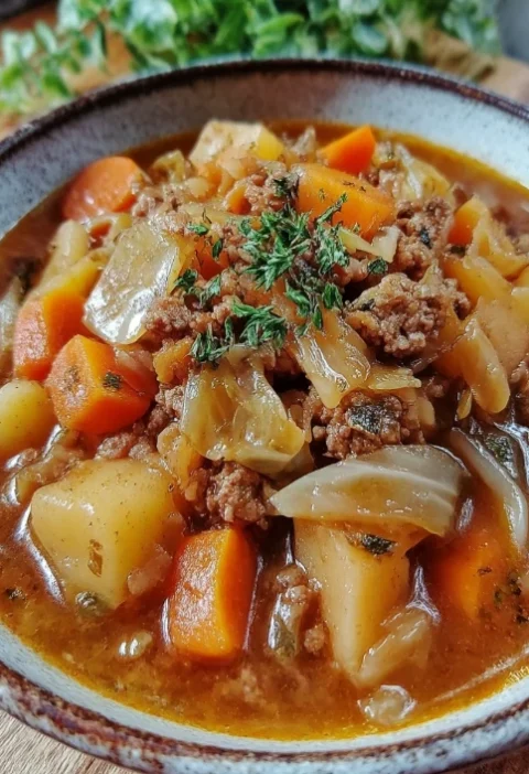 Ground Beef Cabbage Stew