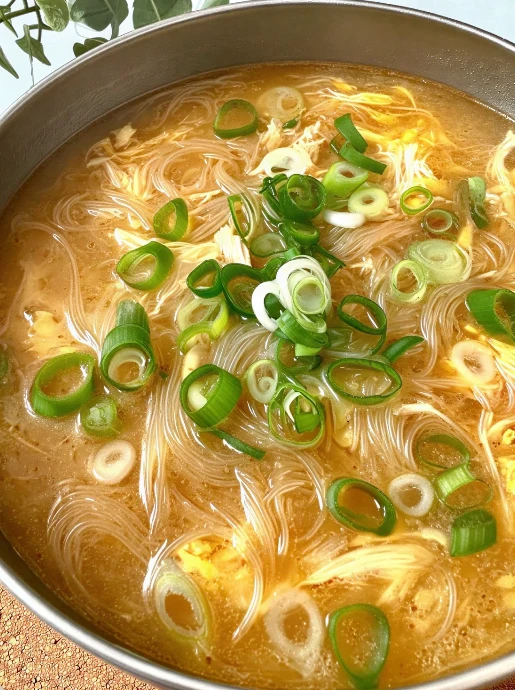 Hawaiian Chicken Long Rice Soup