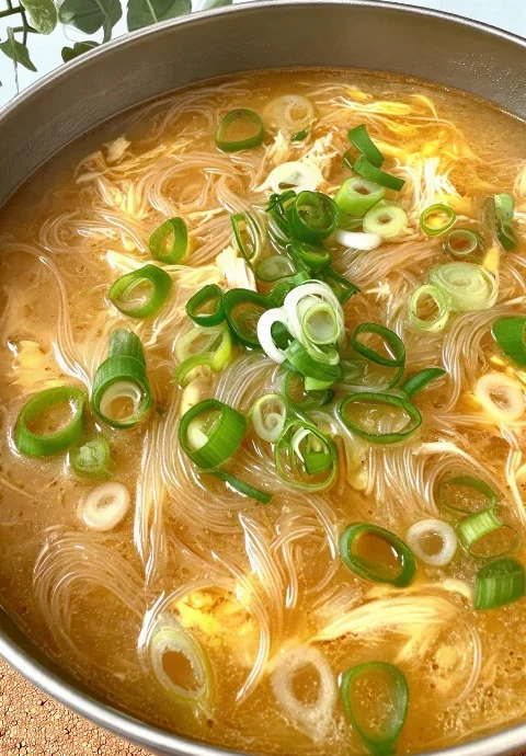 Hawaiian Chicken Long Rice Soup