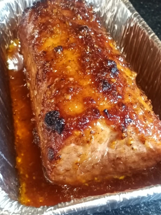 honey garlic pork loin