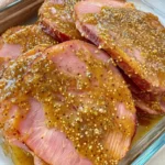 Apple Slice-Stuffed Honey Mustard Ham