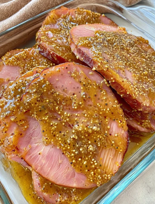Honey Mustard Ham Steaks