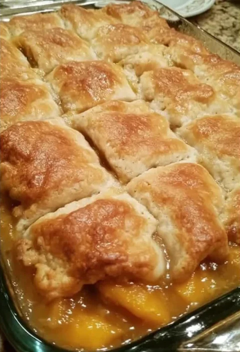 Hot Peach Cobbler