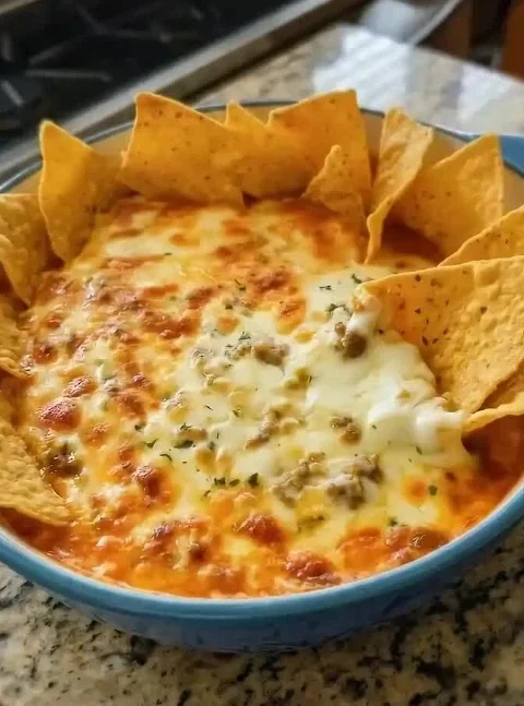 Hot Sausage Beer Cheese Dip