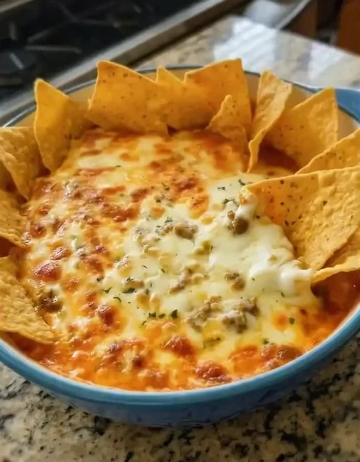 Hot Sausage Beer Cheese Dip