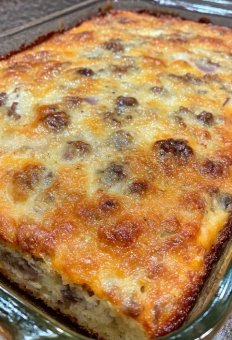 Impossible Cheeseburger Pie