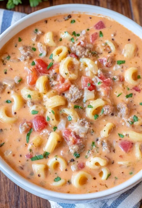 Italian Sausage Parmesan Soup